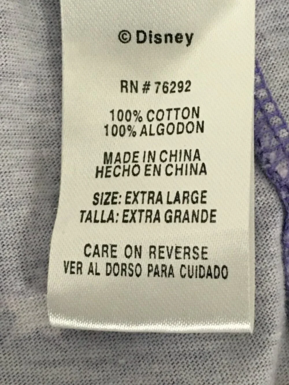 Disney Capri PJ Bottoms Size XL Purple with Eeyore Wanted Reward Elastic Waist - Picture 4 of 13